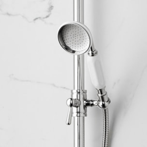 Pommeau de douche Cléo 1889 chrome + flexible