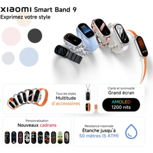 Montre connectée XIAOMI Smart Band 9 Noir Minuit