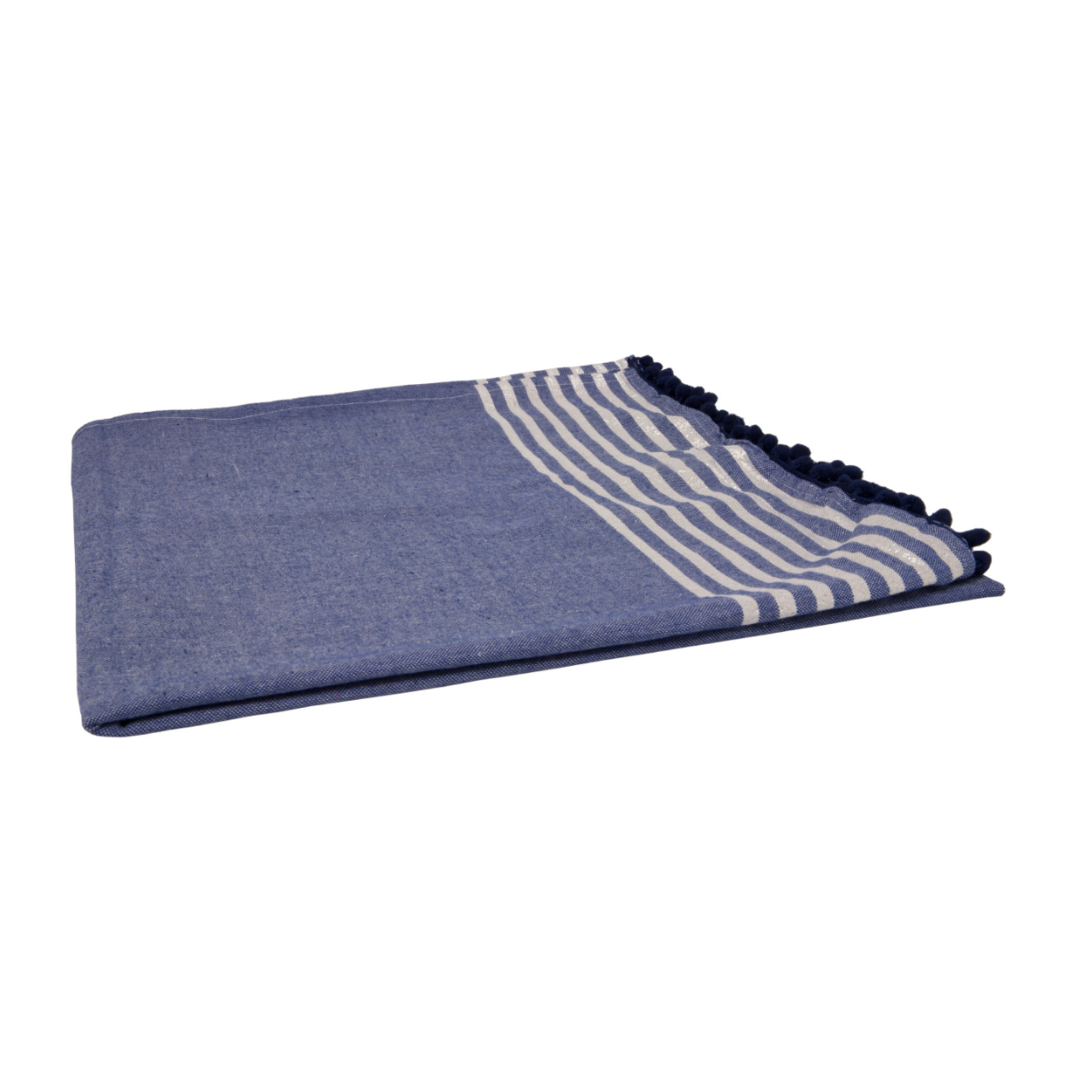 Telo Mare Fouta Modello Lurex New Pierre Con Pon Pon