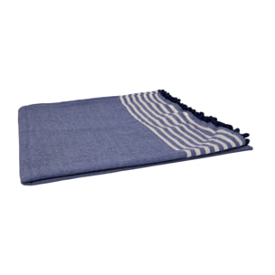 Telo Mare Fouta Modello Lurex New Pierre Con Pon Pon