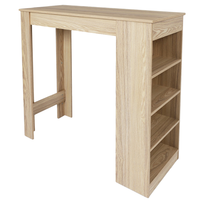 Table De Bar Mange Debout Etageres Cheers Bois