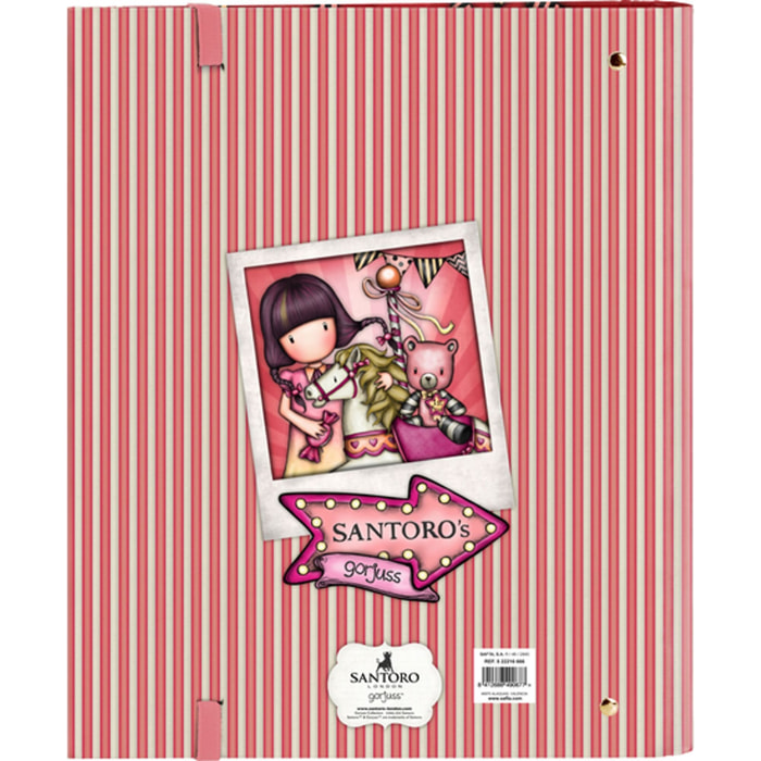 Carpeta 4 anillas 30mm c/recambio gorjuss™ fairground "carousel"