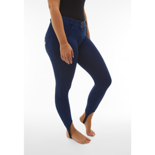 Jeggings push up WR.UP® vita regular con ghette sul fondo