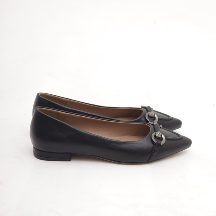 DECOLLETE FLAT MORSETTO NERO