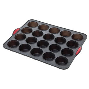 Moule 20 muffins silicone- Noirrouge Silitop