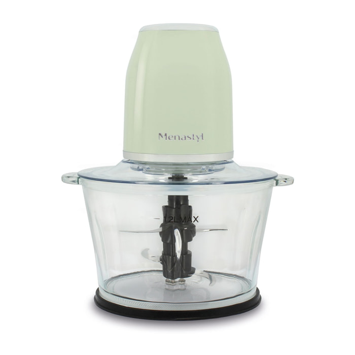 Hachoir électrique 1,2L celadon RETRO