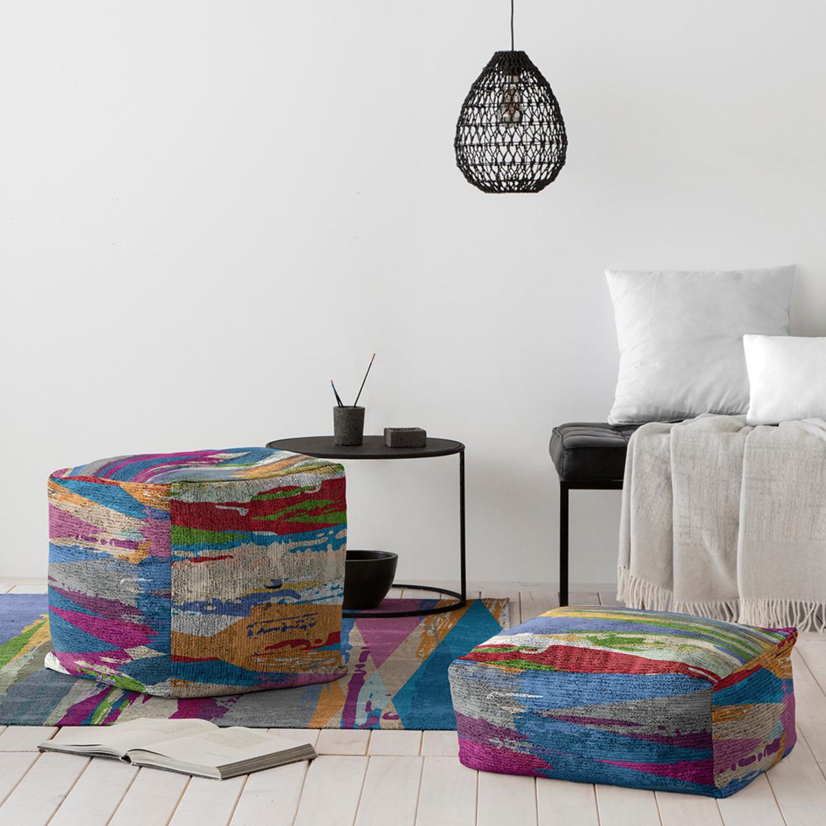 Pouf amovible en coton NAF NAF SERRA