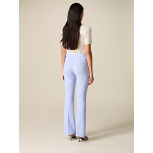 Oltre - Pantaloni flare - Azzurro