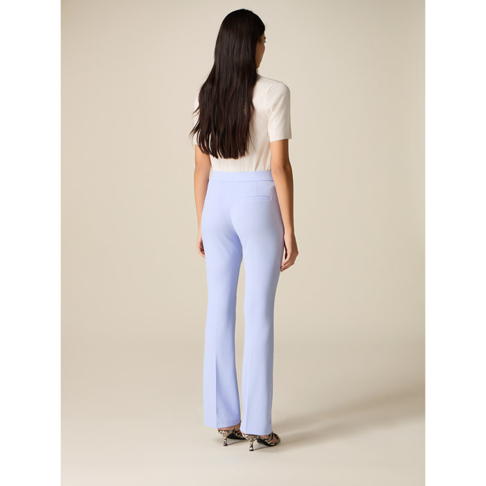 Oltre - Pantaloni flare - Azzurro