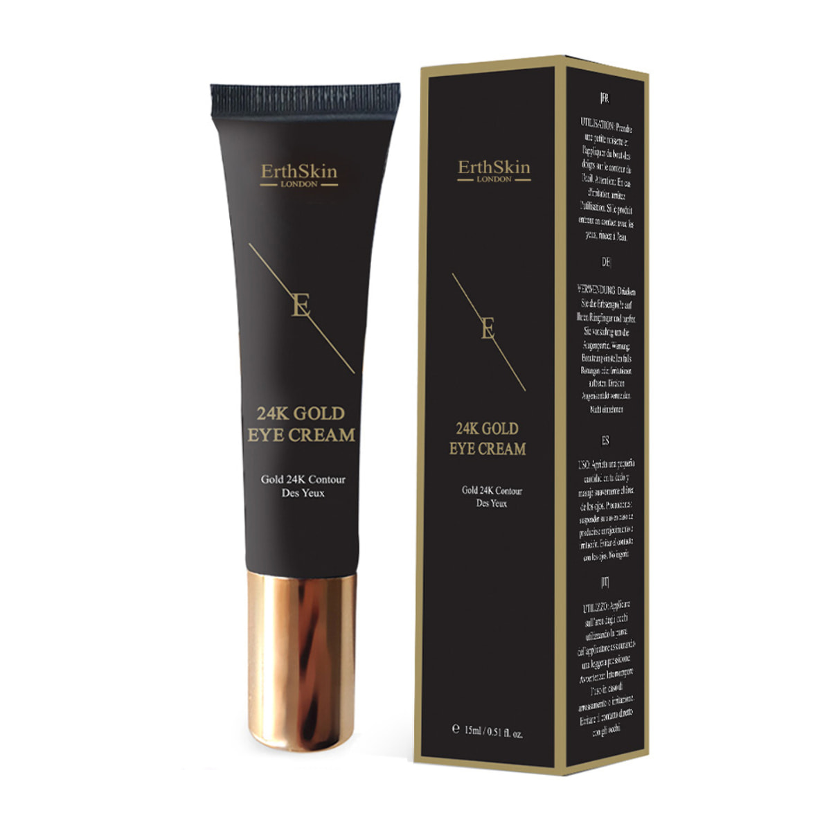 Crema para ojos de oro de 24 quilates