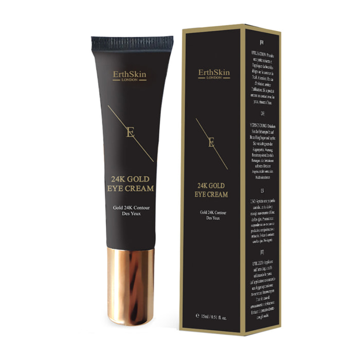 Crema para ojos de oro de 24 quilates