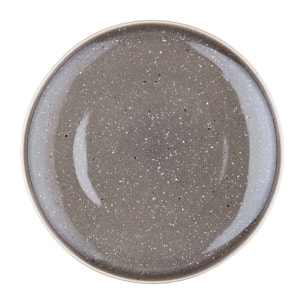 Assiette STELLAR Ø27cm - 6 pièces - Gris béton