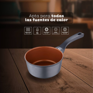 Cazo Ø16 x 8 cm Bronze de aluminio fundido apto para induccion San Ignacio