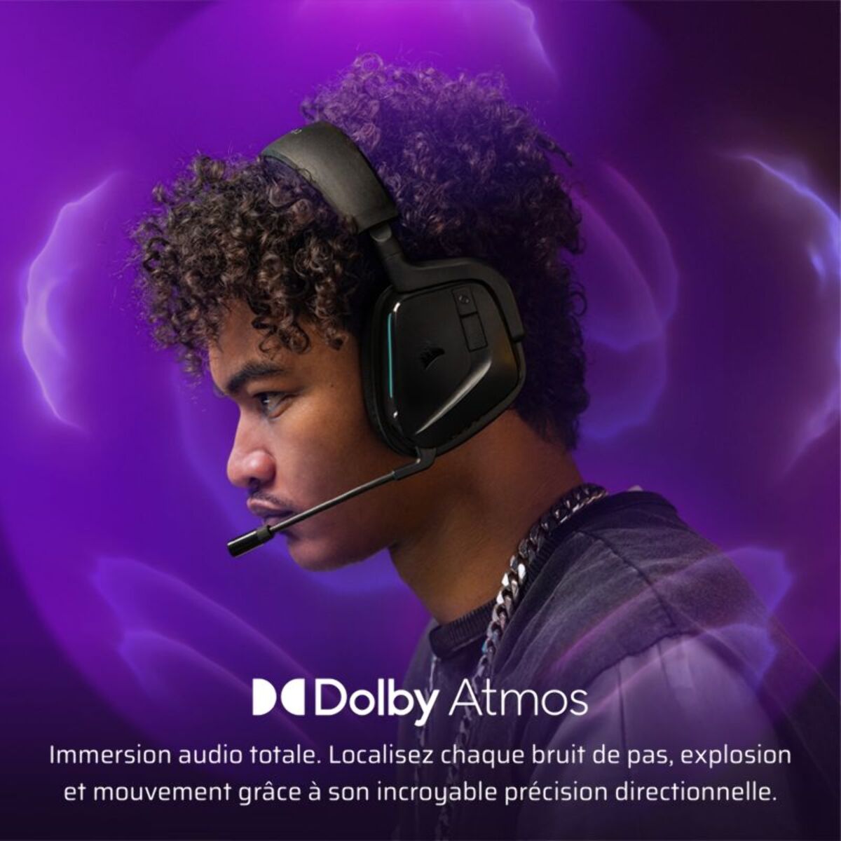 Casque gamer CORSAIR VOID ELITE V2 SANS FIL Carbon