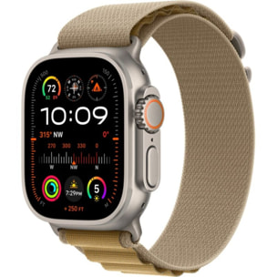 Montre connectée APPLE WATCH Ultra 2 49mm Naturel / Sahara Loop L Cel