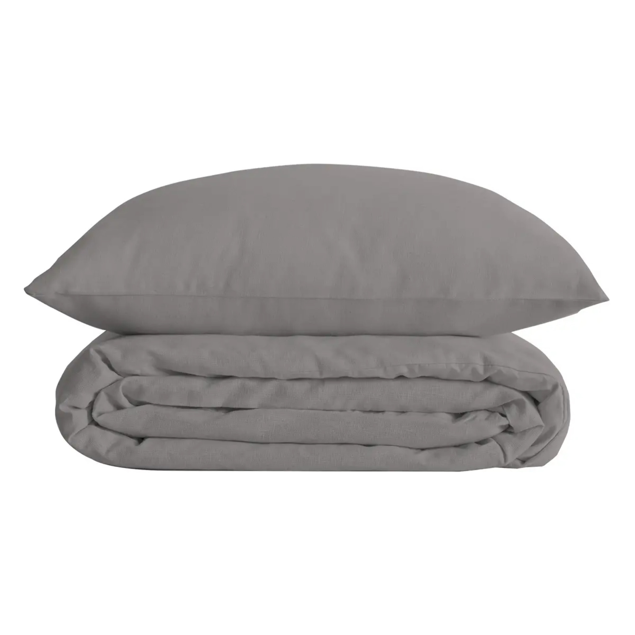 Parure de lit Landiha Percale gris 260x240cm