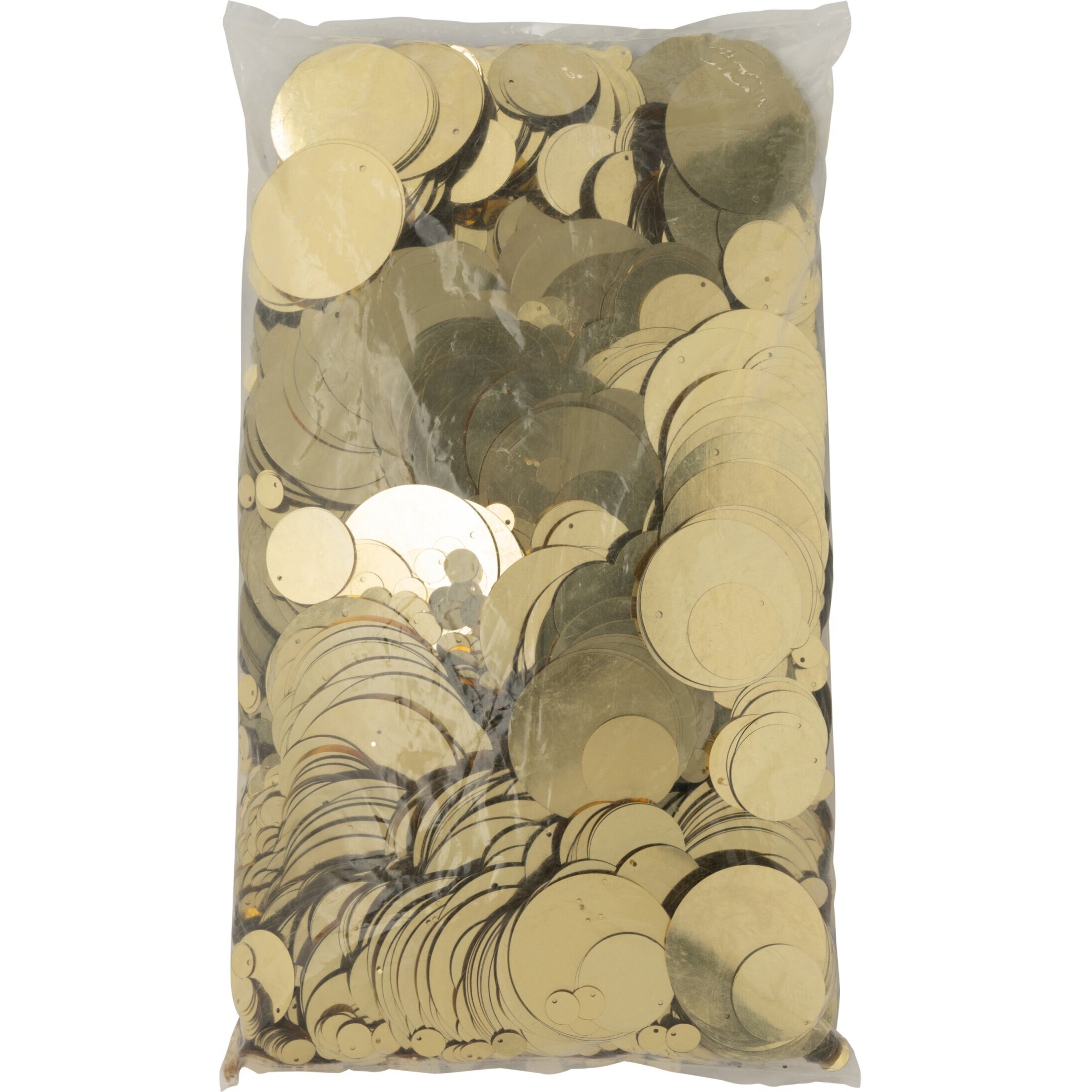 J-Line pailettes Sequin Rond - pvc - or - paquet de 1000