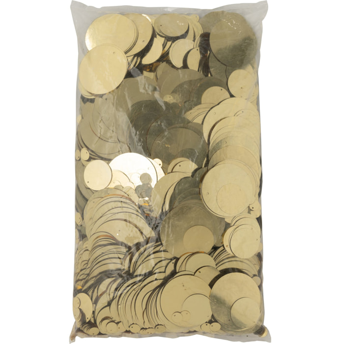 J-Line pailettes Sequin Rond - pvc - or - paquet de 1000