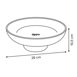 Corbeille à fruits Poly D26cm rose