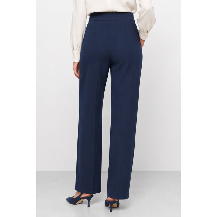 Kocca - Pantaloni da donna a vita alta con tasche e taglio dritto Donna