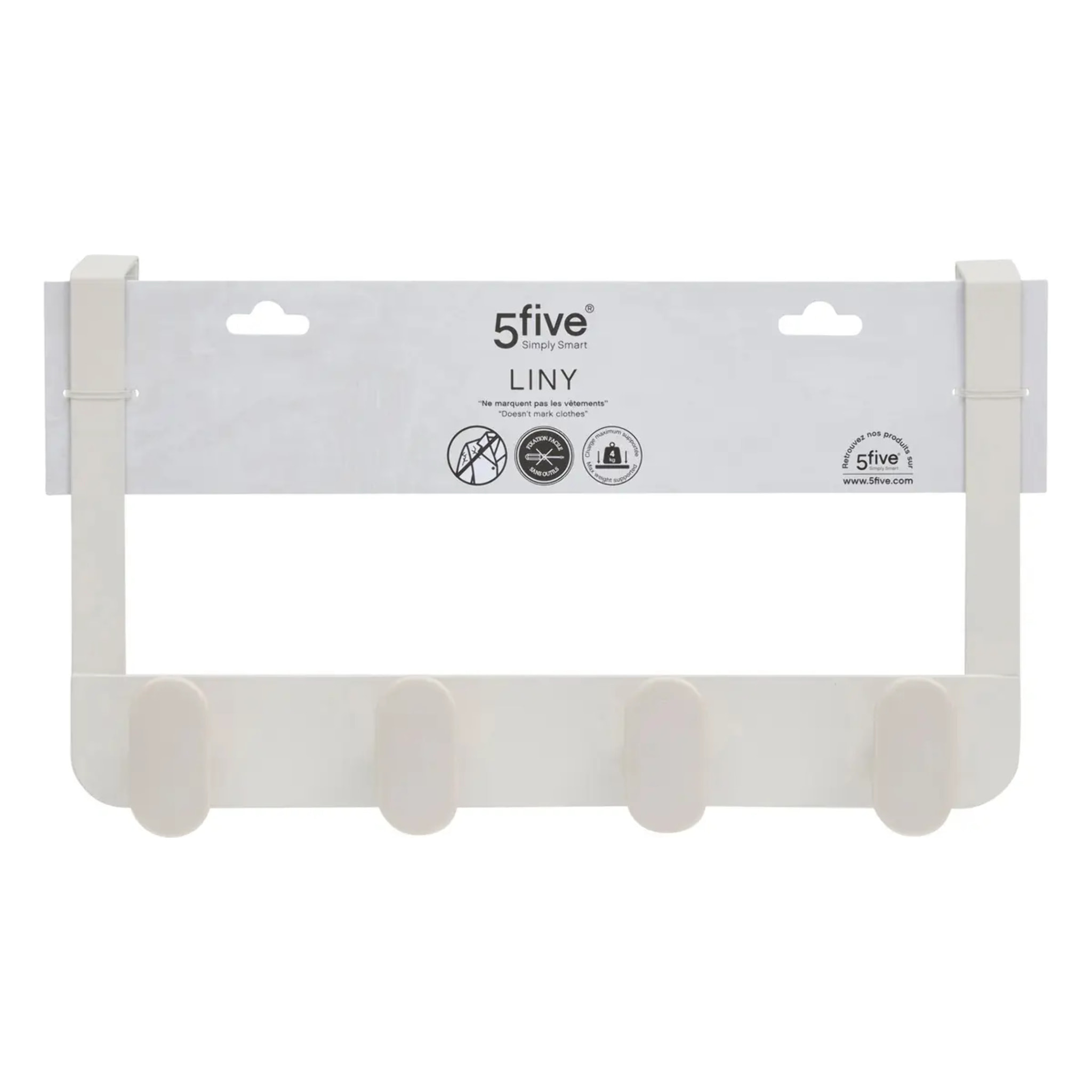 Patère Liny 4 accroches L35cm