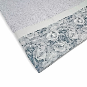 Set Spugna CLASSIC 2 Pezzi: Viso+Ospite - Grigio - 450 gr/m² - Puro Cotone
