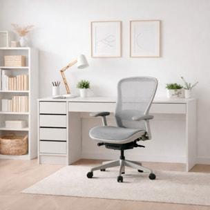 Scrivania moderna con 4 cassetti 1 cassettone centrale Scrittoio da Studio o Ufficio 120 x 75 x 55 cm Cashmere