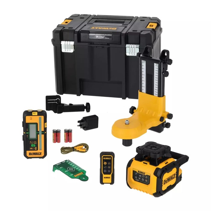 Niveau laser rotatif simple pente - faisceaux verts - USB-C - DEWALT - DCLE15221G-QW