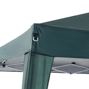 Carpa Cenador Plegable de Acero y Oxford 3x3m Verde