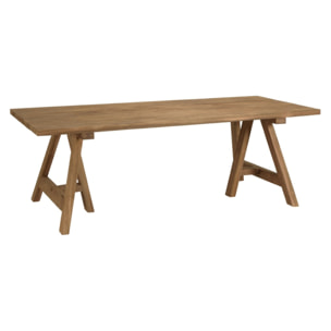 VALERIA - Ensemble de jardin en bois teck de recyclé rotin 6 pers.