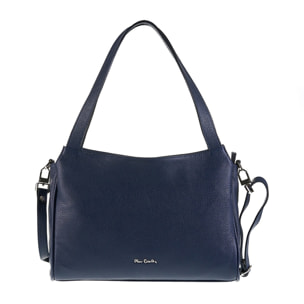 Borsa a spalla da donna Made in Italy - Modello Celeste Chic - 100% pelle - 36.0 x 24.0 x 10.0 cm