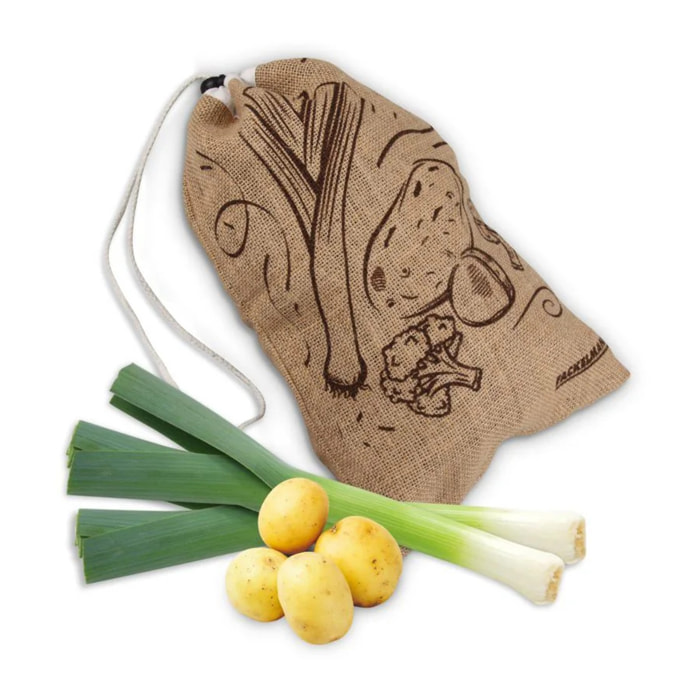 Lot de 2 sacs pour fruits et légumes réutilisables Fackelmann Nature