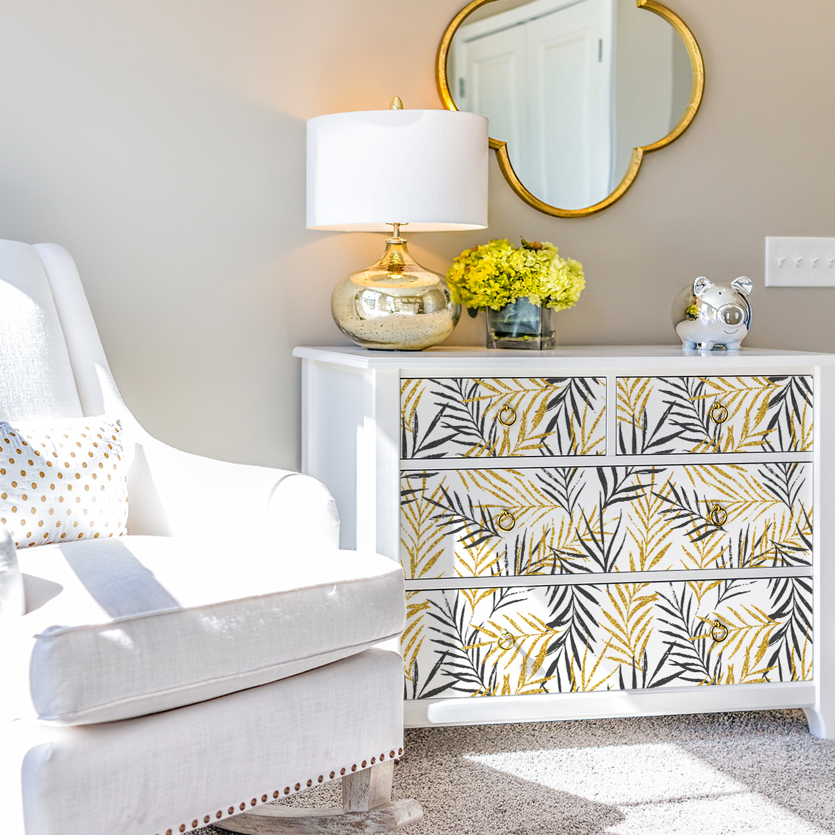 Sticker meuble tropical gwangju 40 x 60 cm