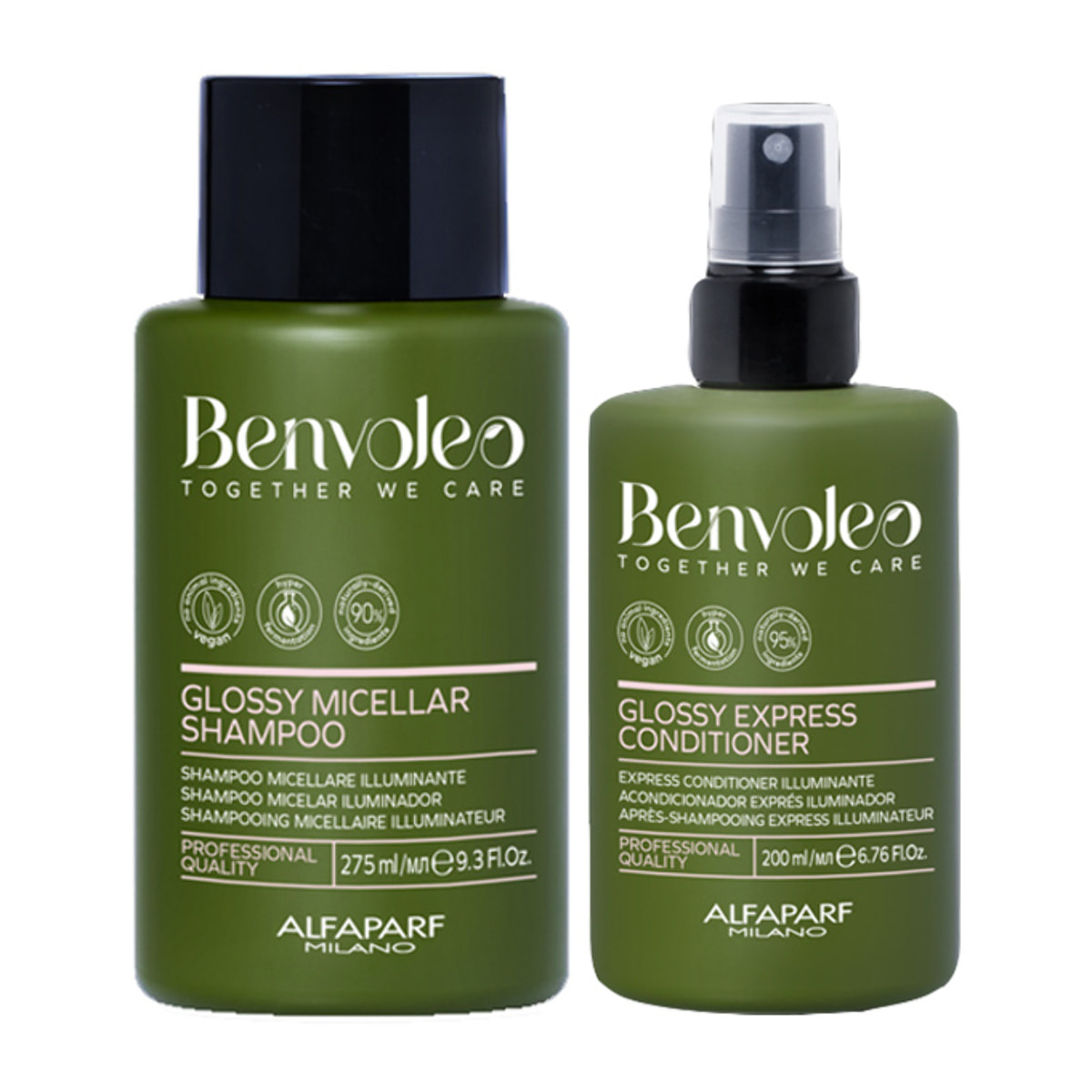 ALFAPARF MILANO Kit Benvoleo Glossy Shampoo 275ml + Conditioner 200ml