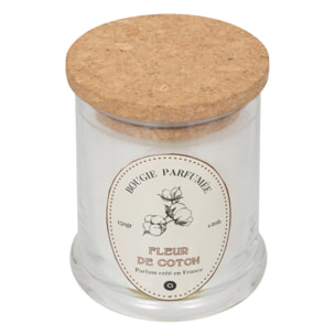 Bougie parfumée Hapo 150g pot en verre avec couvercle coton