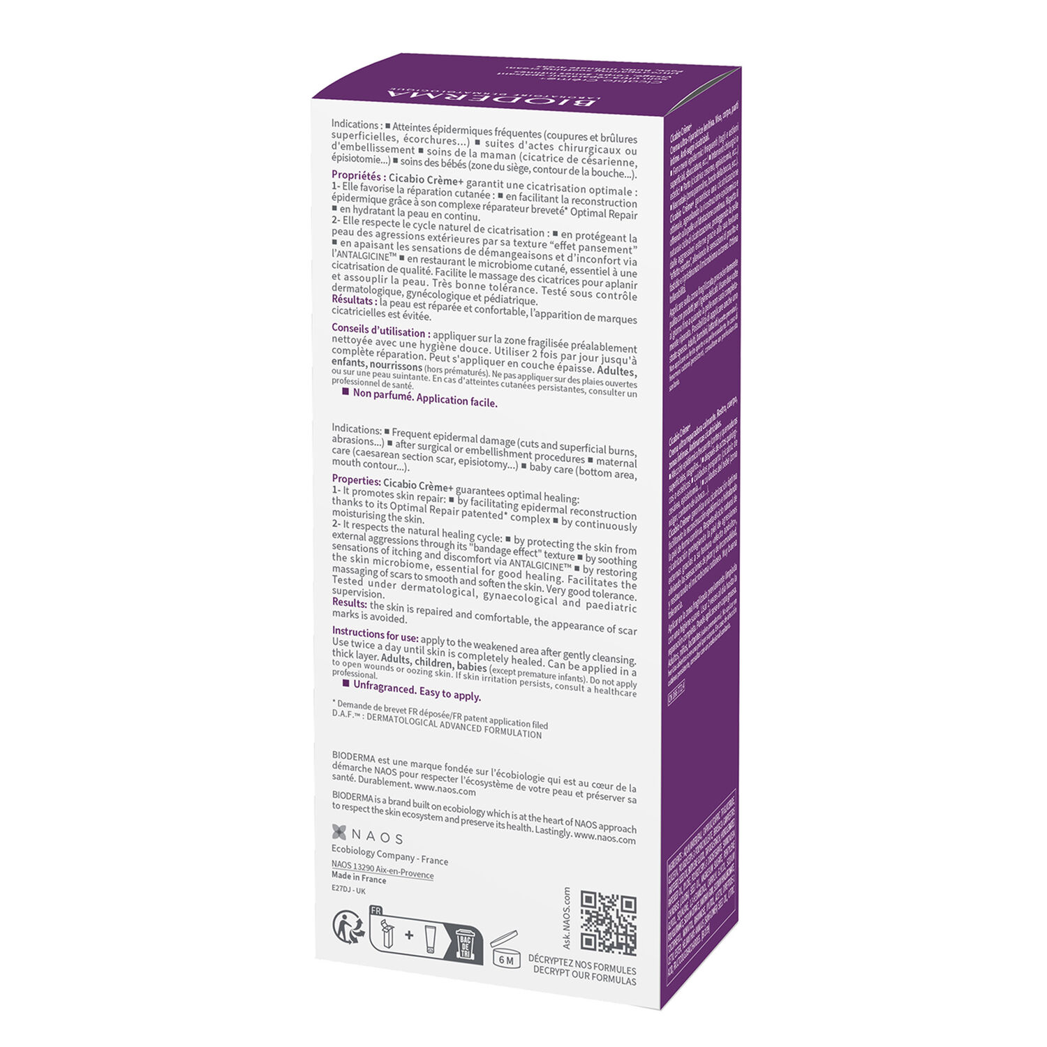 CICABIO - Crème+ Soin Ultra-réparateur