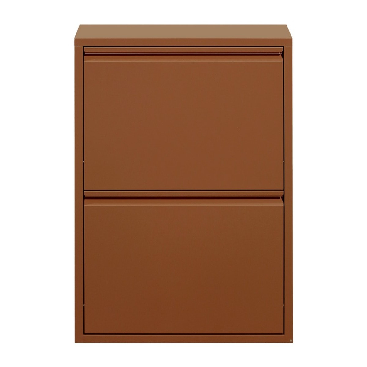 Scarpiera metallo 2 ante 50,5x15,2x74,2 cm mattone - Emy