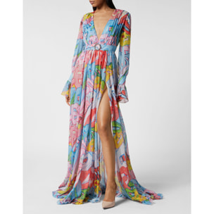 PHILIPP PLEIN Vestido largo BOMBING GRAFFITI