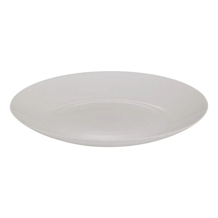 Lot de 6 Assiettes plates Louise D25cm blanc