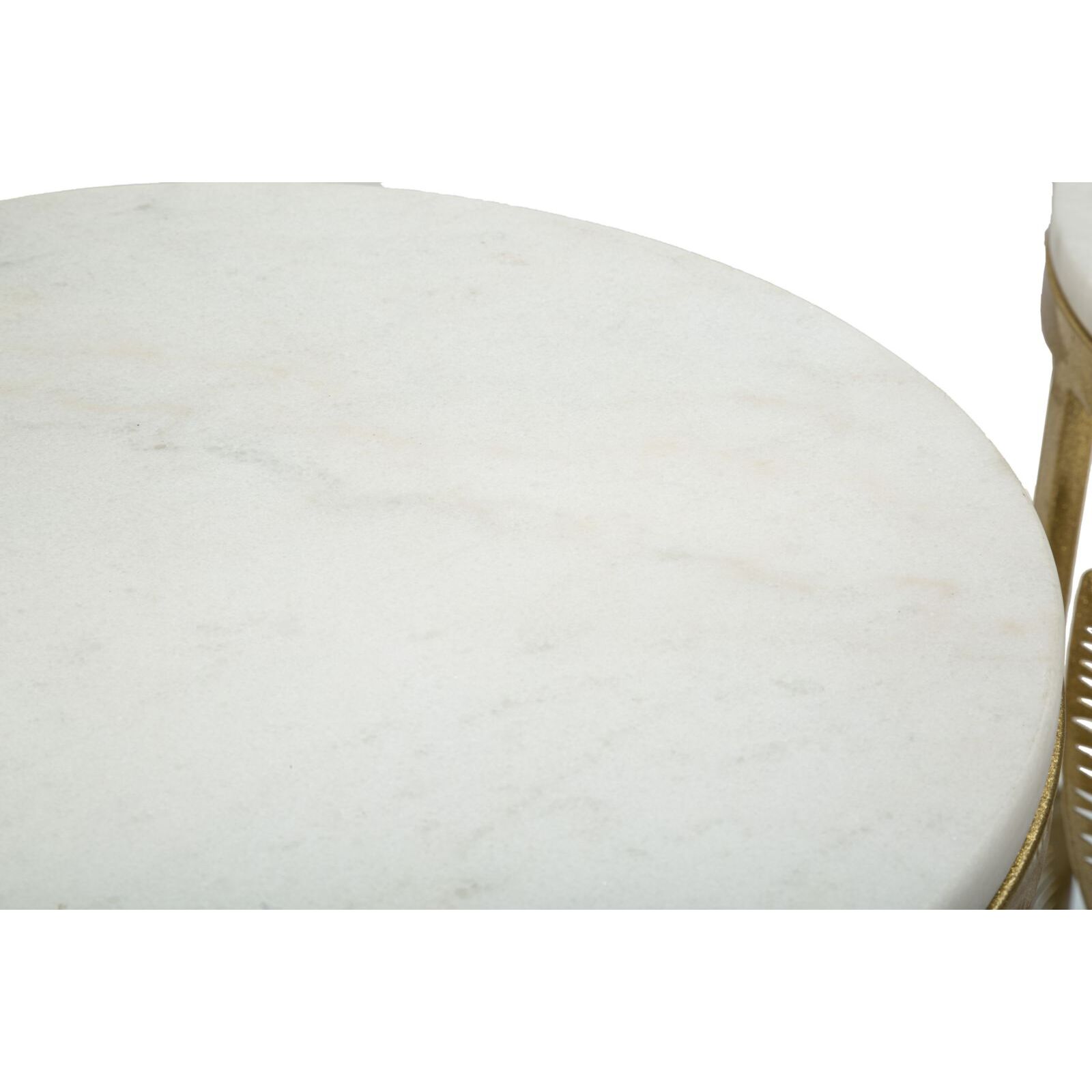 TAVOLINETTI LEAF COPPIA CM Ø 35X65,5-30X60,5