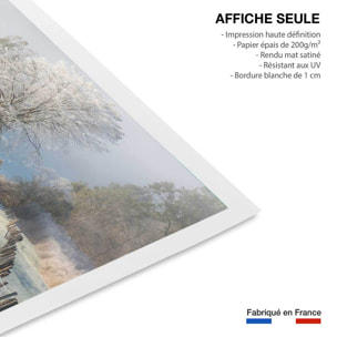 Affiche paysage Un matin glacial Affiche seule