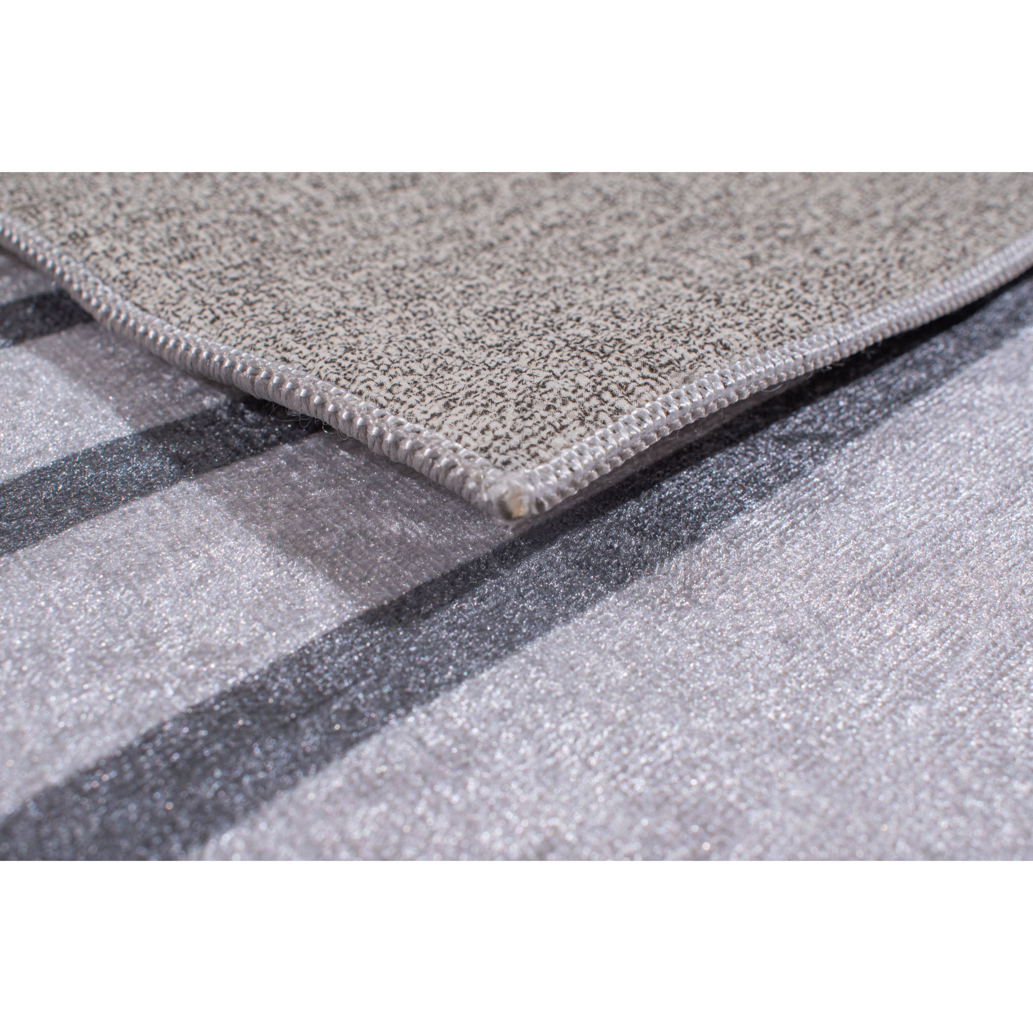 STAMPA - Tapis salon motif moderne arc antidérapant et lavable en machine à 30°C gris