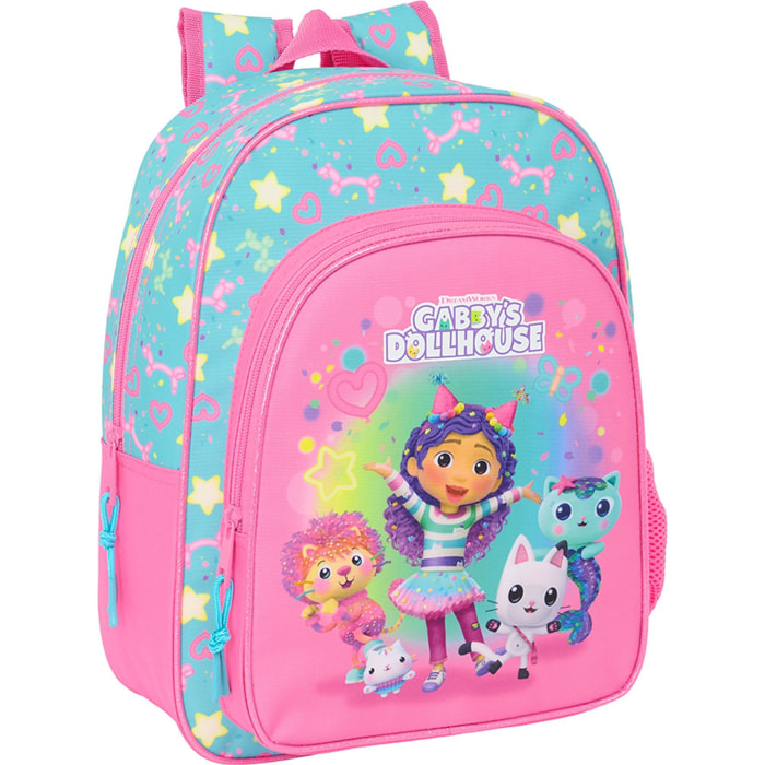 Mochila infantil adapt.carro gabbys dollhouse "confetti"