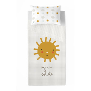 Haciendo el Indio - Juego de Sábanas Estampadas - Infantil - Incluye 1 Funda de Almohada - 100% Algodón - Solete A