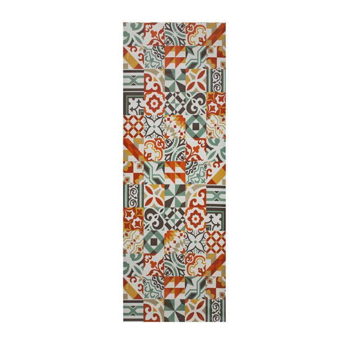 SPRINTY Alfombra vinílica de cocina diseños bohemios en multicolor, varias medidas disponibles.