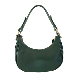 Borsa a Spalla Elegante Mezzaluna da Donna in Pelle Lucida