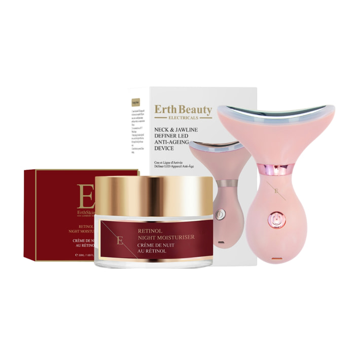 LED Cuello Rosa + Crema Retinol 50 ml