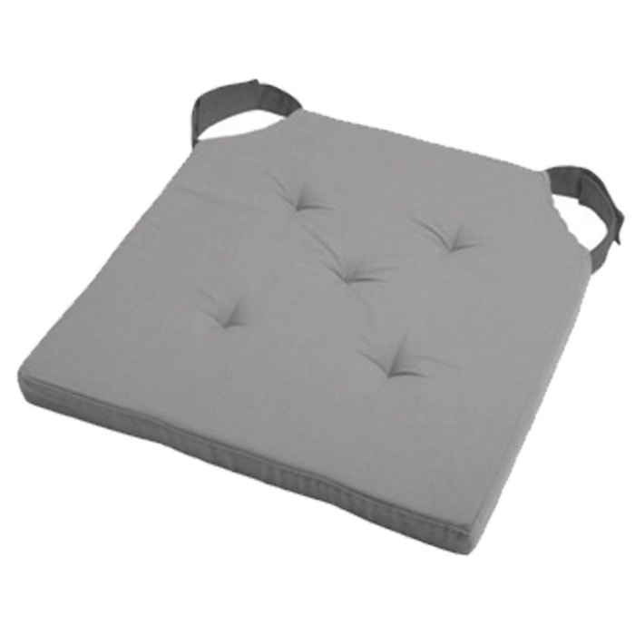 Coussin de chaise bicolore - Gris souris