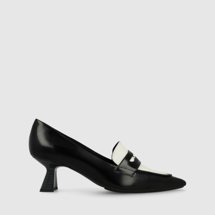 ZAPATOS DE SALÓN NEGROS Y BLANCOS KAL4904