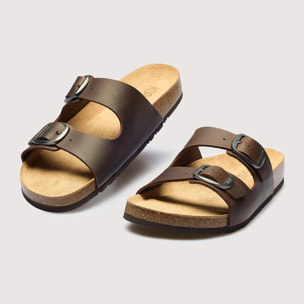 Sandalia Bio Piel Marrón - Cherokee